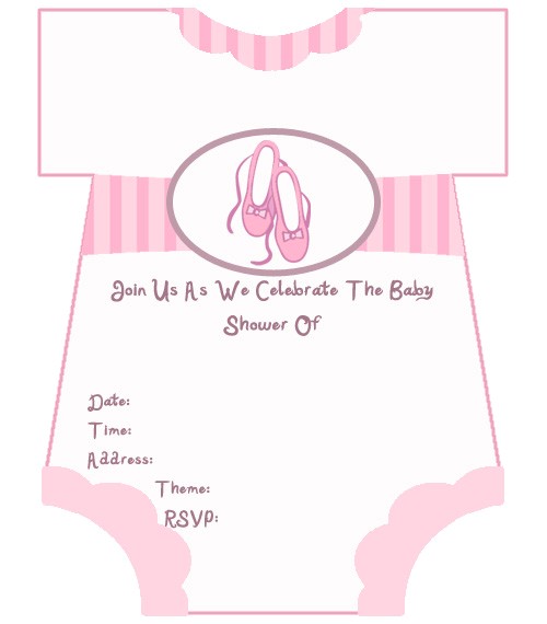 girl baby shower invitations printable