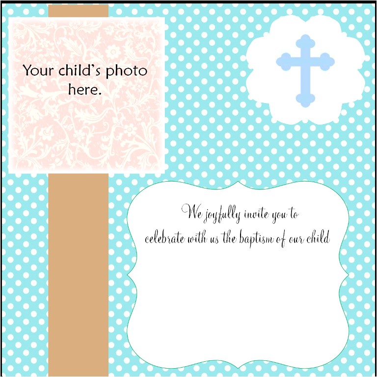 christening invitation cards new project