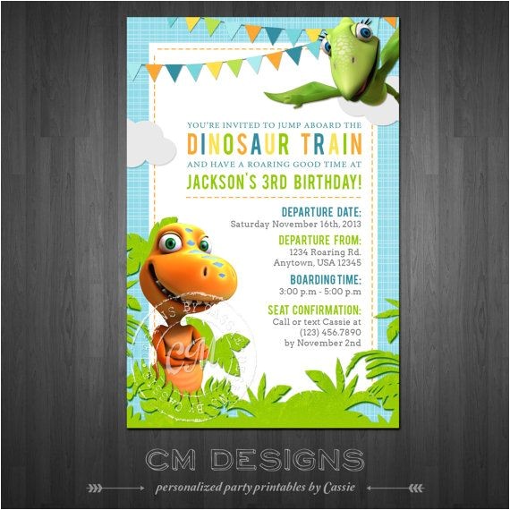 Free Printable Dinosaur Train Birthday Invitations Dinosaur Train Birthday Invitation