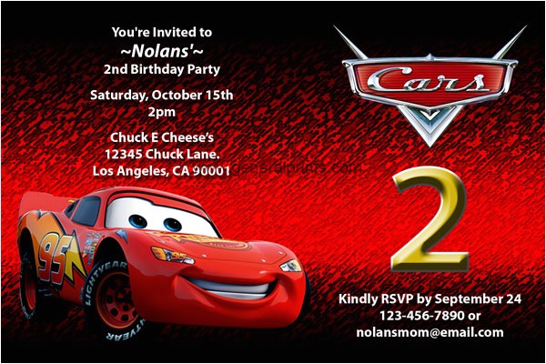 post free printable cars invitations birthday