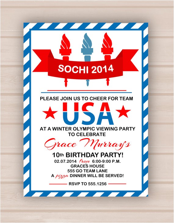 printable olympic party invitation 3
