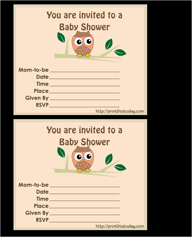 free jungle baby shower invitations