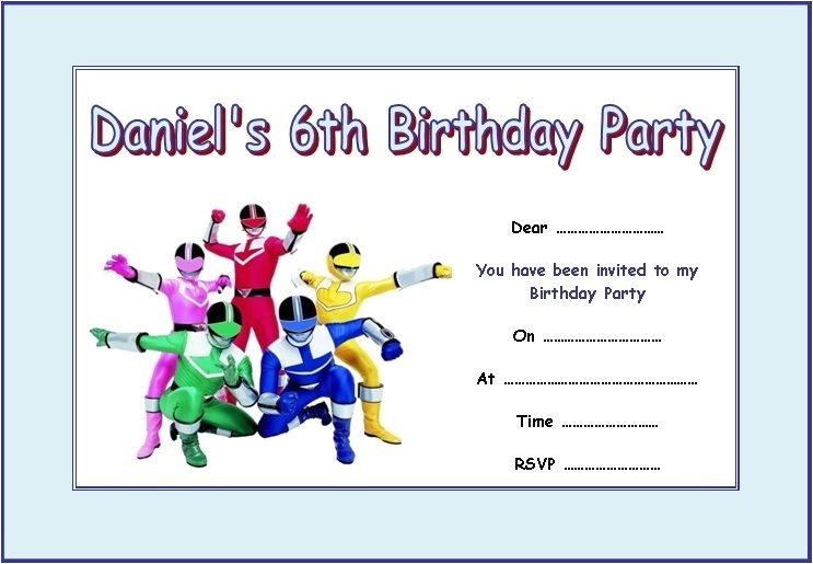 Free Printable Power Ranger Birthday Invitations Power Rangers Party Invitations Cimvitation