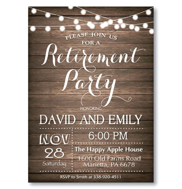 surprise retirement party invitations