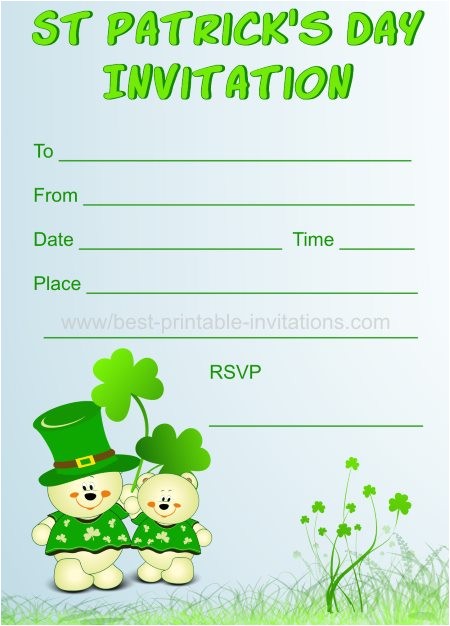 st patricks day invitations