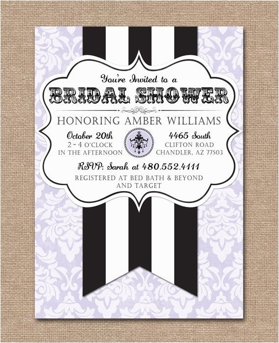 bridal shower invitations french theme