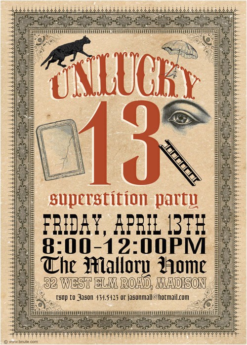 friday the 13th superstition party