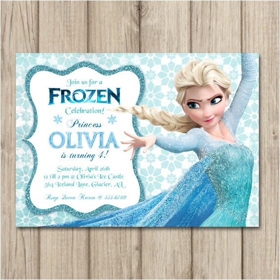 frozen birthday invitation elsa