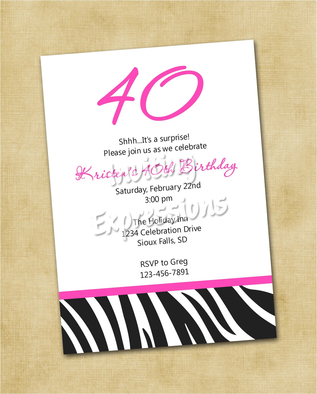 invitations for 40th birthday quotes