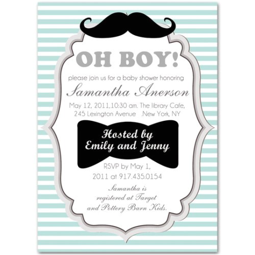cool and funny baby boy shower invitations bs228