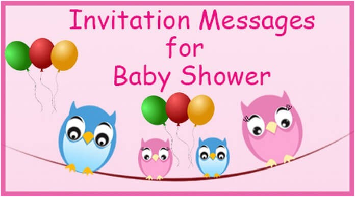 invitation messages for baby shower