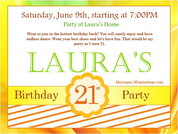 21st birthday invitations