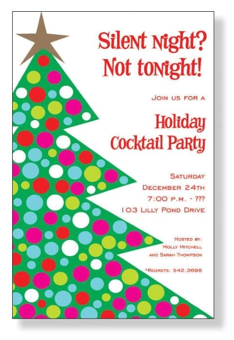 funny christmas party invitation wording