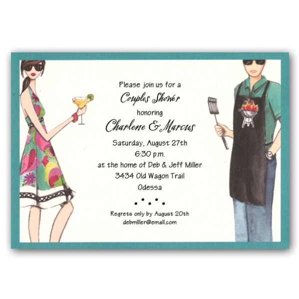 Grilling Fun Couples Shower Invitations Clearance p 240 GII