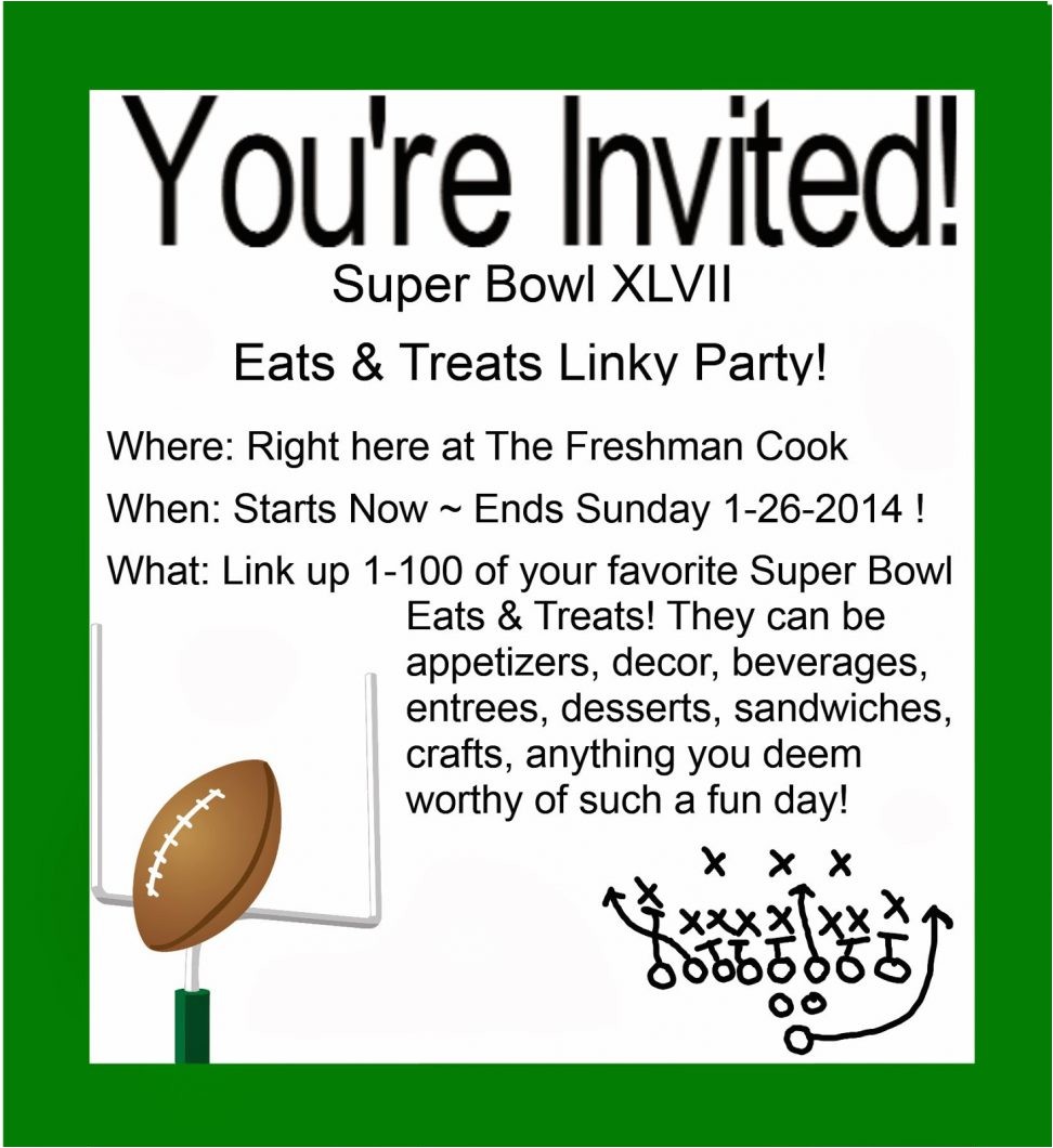 super bowl invite wording