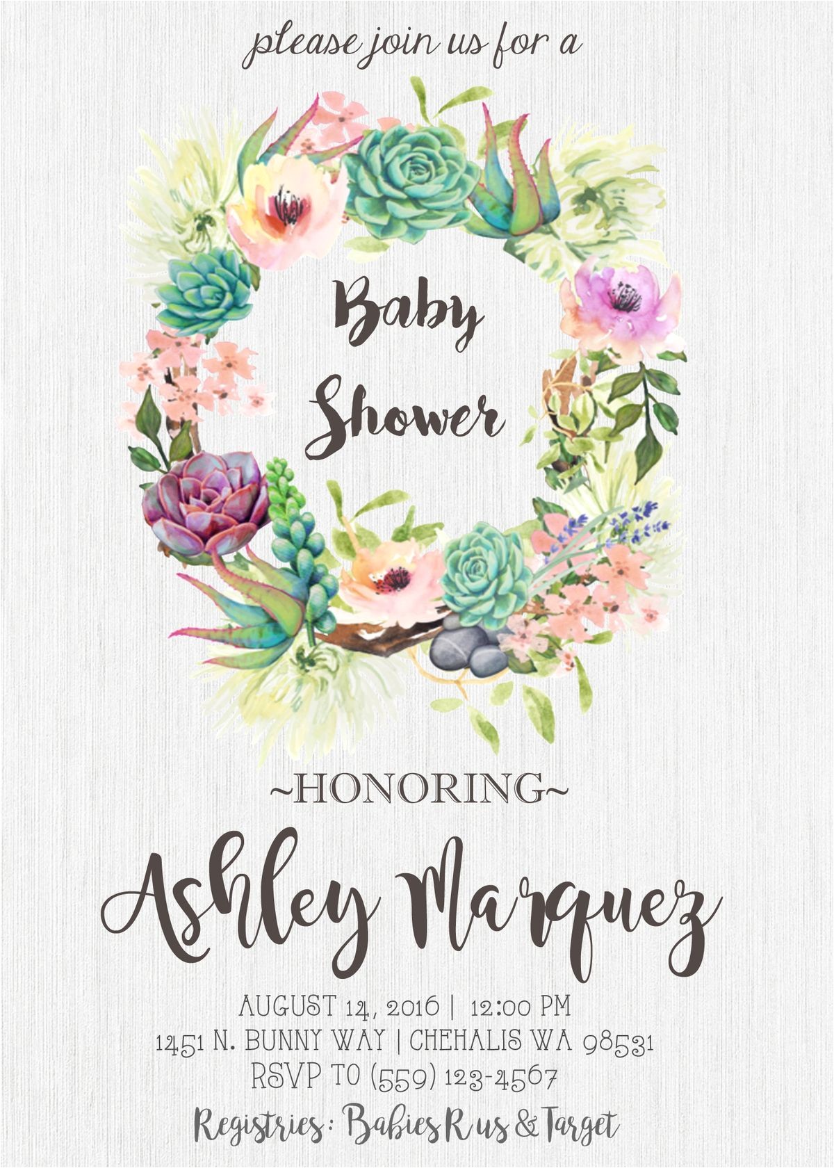 garden themed baby shower invitations tags baby show