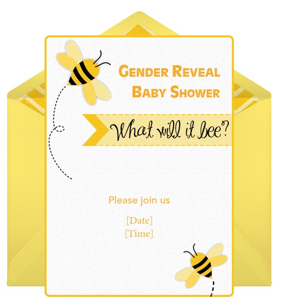 gender reveal baby shower invitations