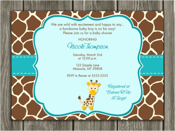 free printable chevron baby shower invitations