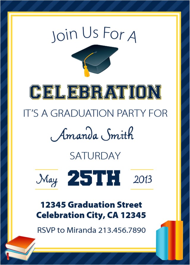 invitation wording for college graduation party