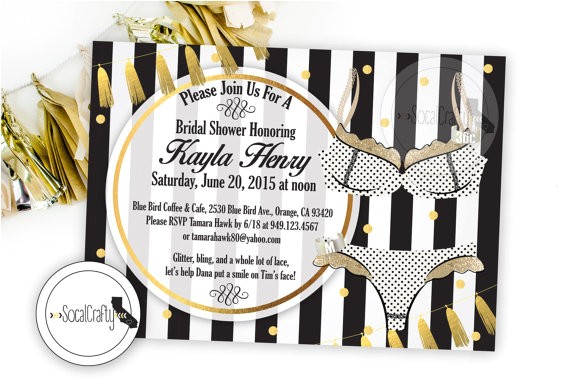 great gatsby bridal shower invitation