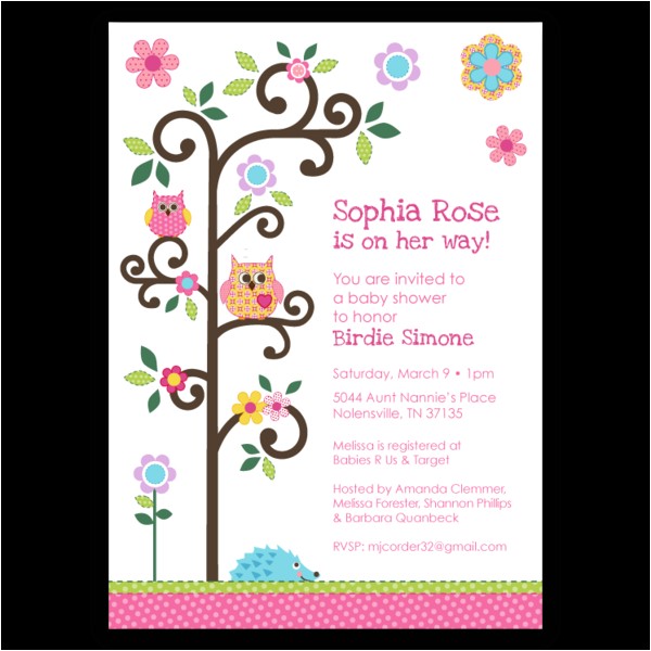 dena happi tree baby shower invitations