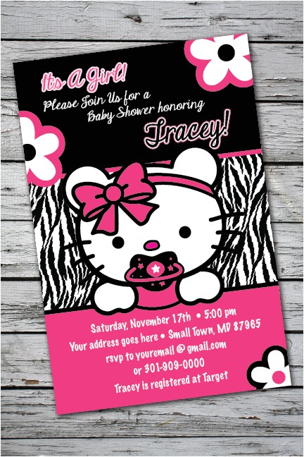 hello kitty baby shower invitations