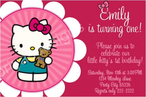 hello kitty birthday party invitations