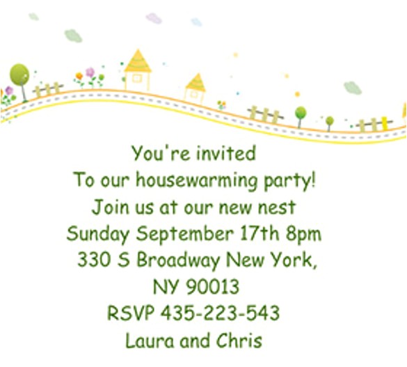 sample housewarming invitation