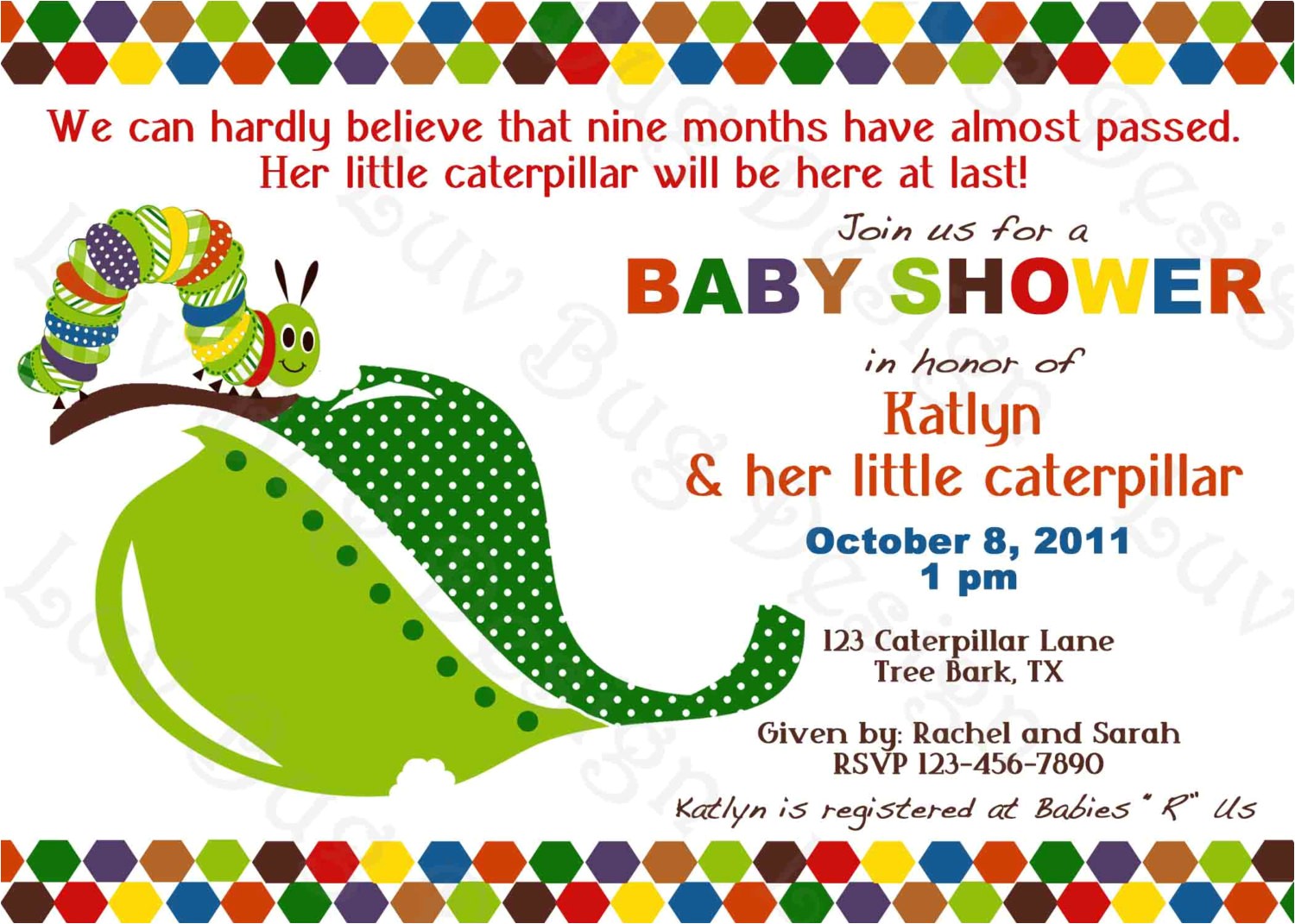 baby shower invitations hungry