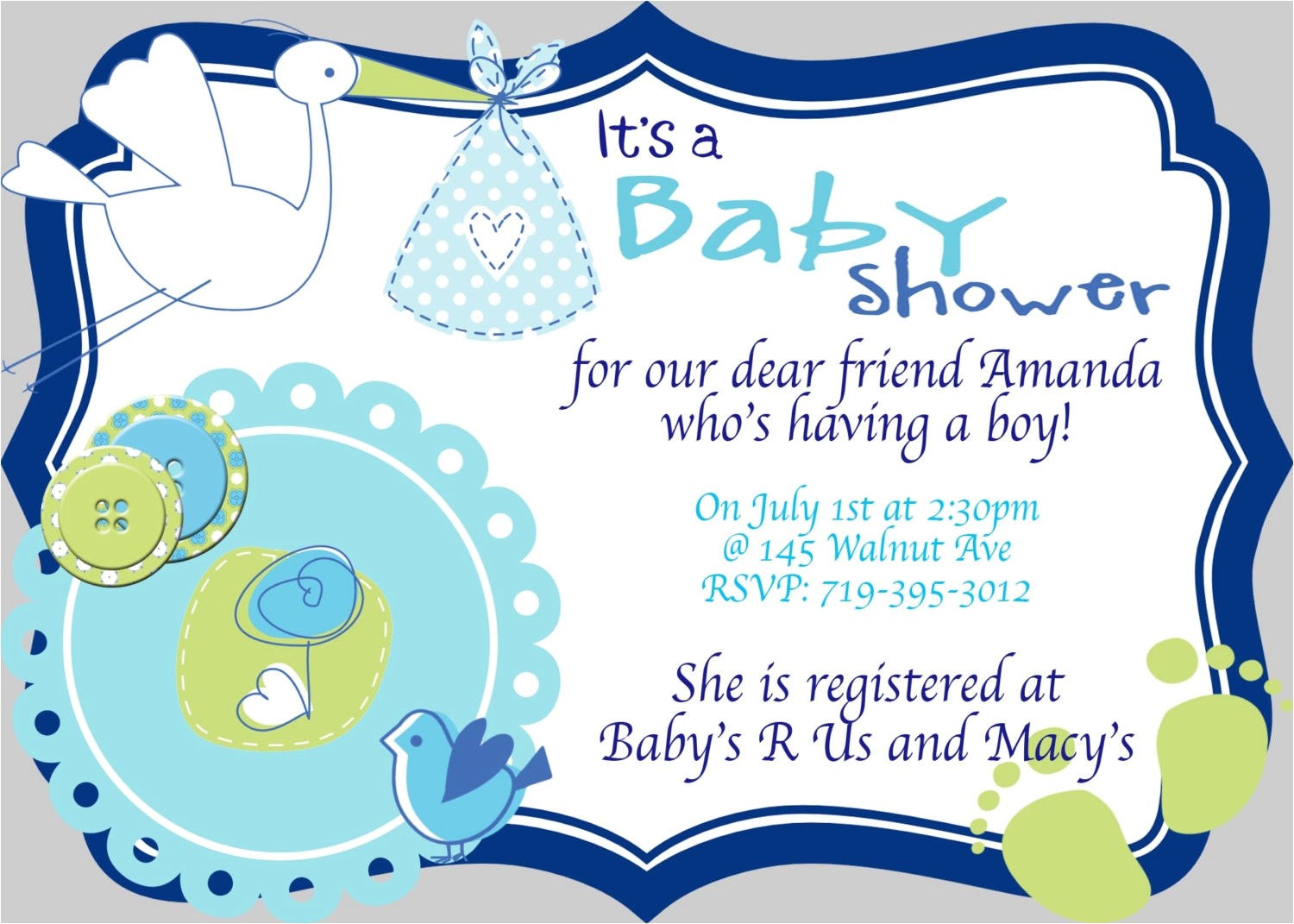 cheap baby shower invitations for boys