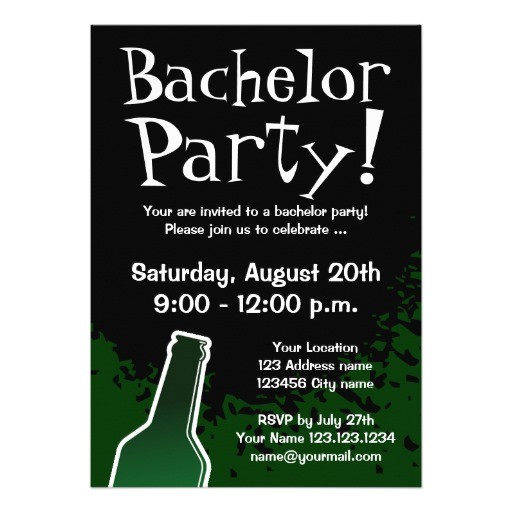 bachelor party invitations custom invites