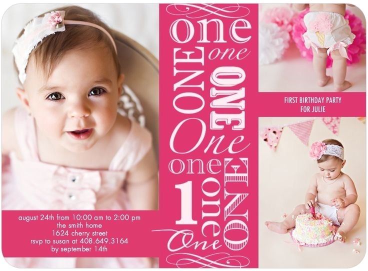 one year old birthday party invitations ideas