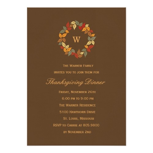 thanksgiving party invitations