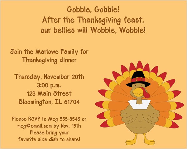 thanksgiving party invitation