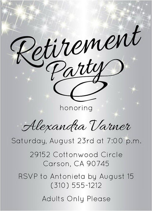 retirement party invitations templates