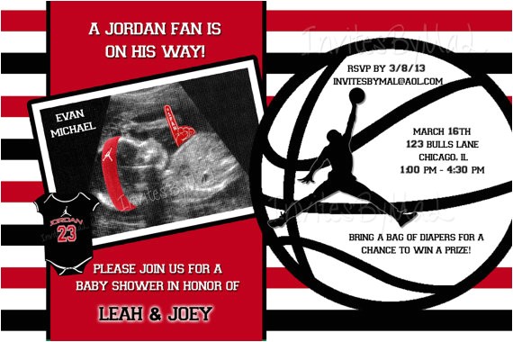 michael jordan basketball baby shower