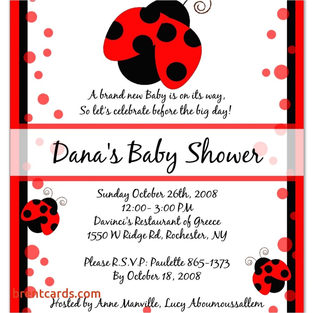 ladybug baby shower invitations cheap
