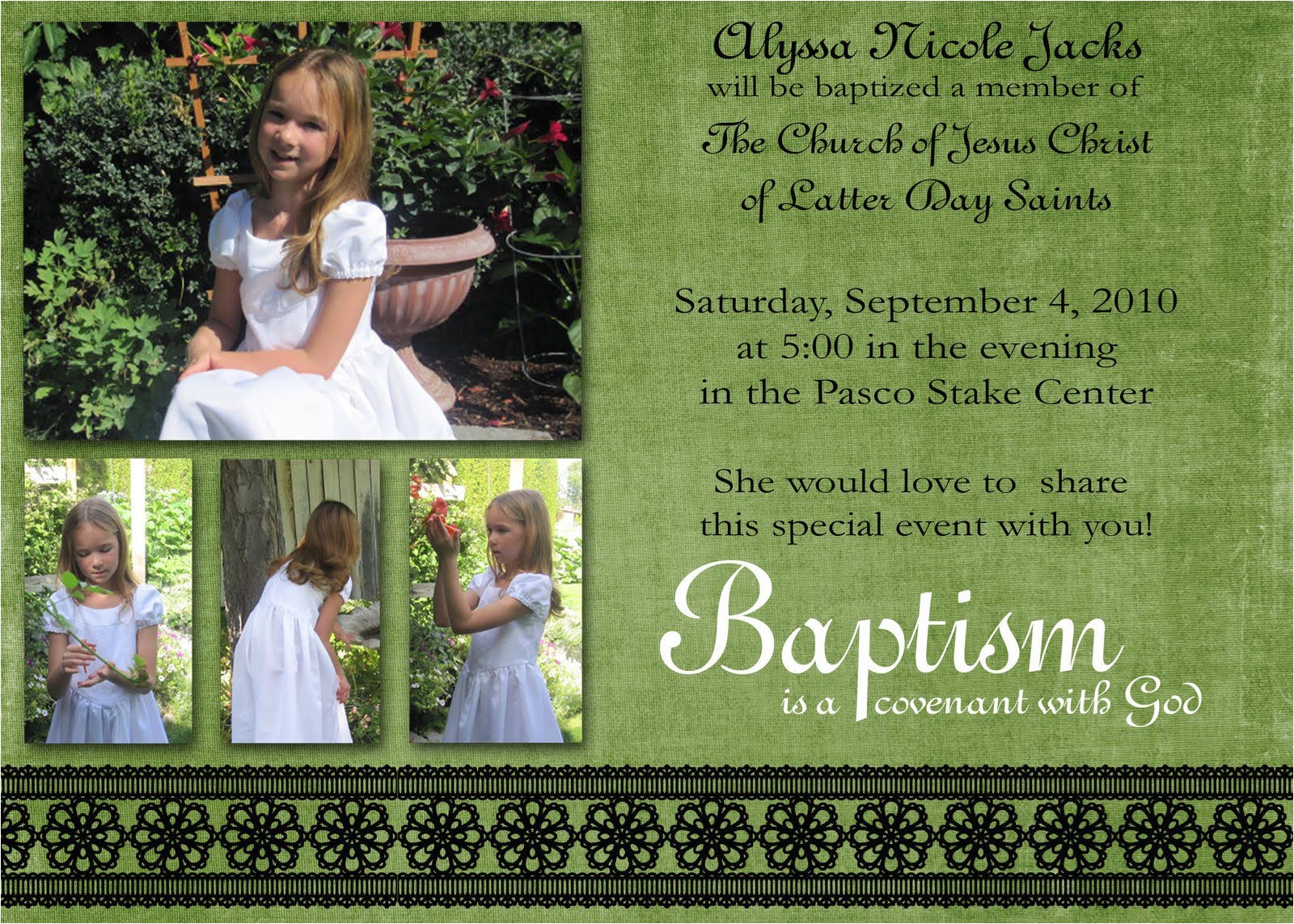baptism invitation card