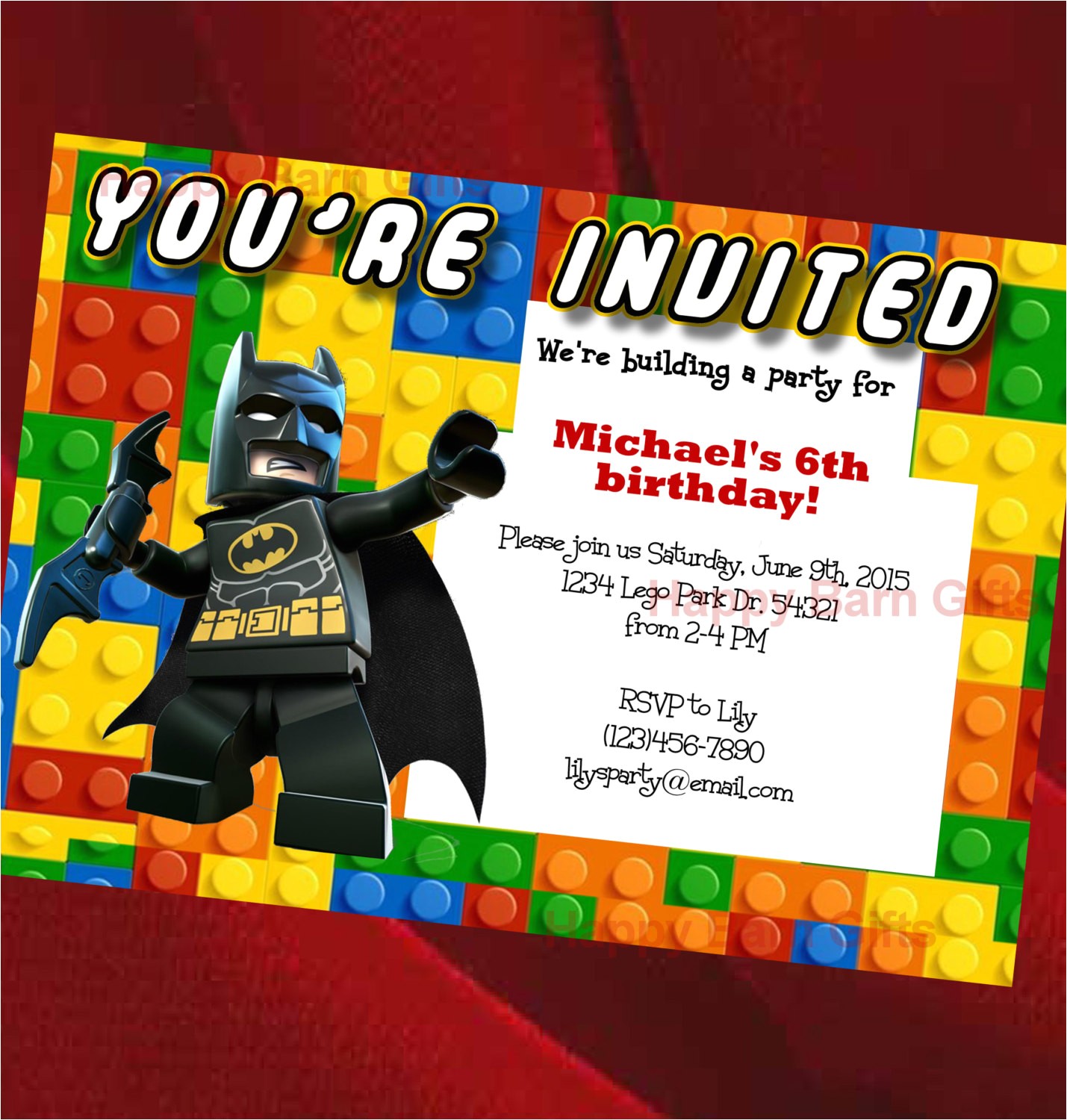 lego birthday invitation lego movie lego