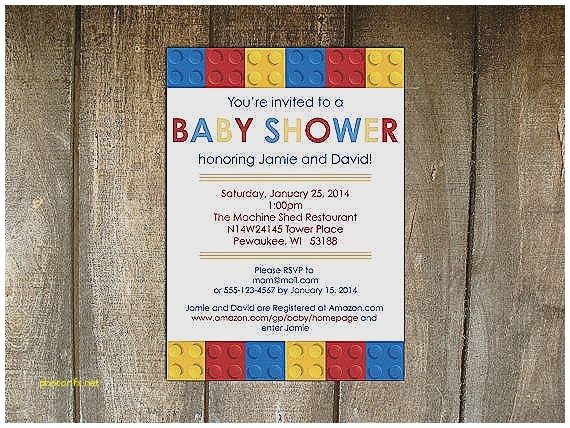 lego baby shower invitations