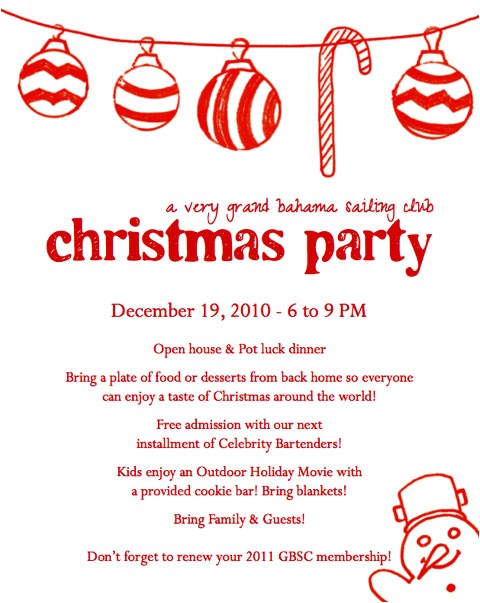 christmas party invitation letter