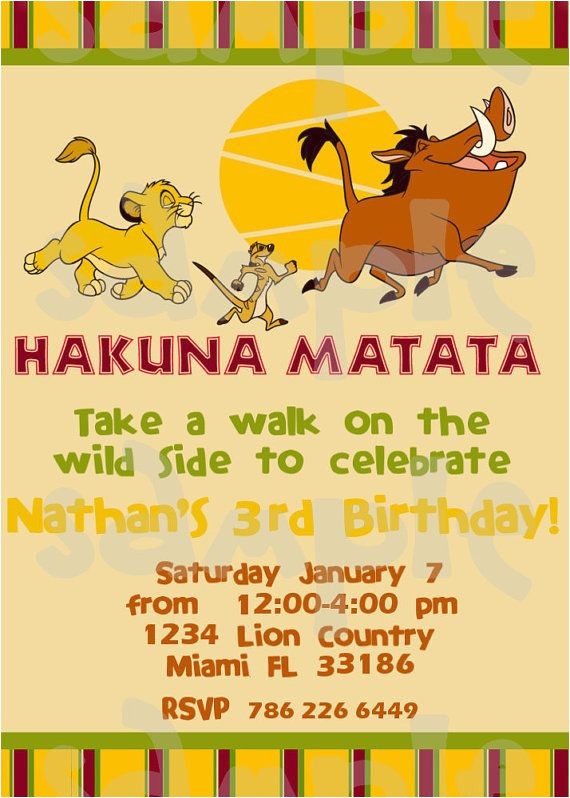 lion king birthday party