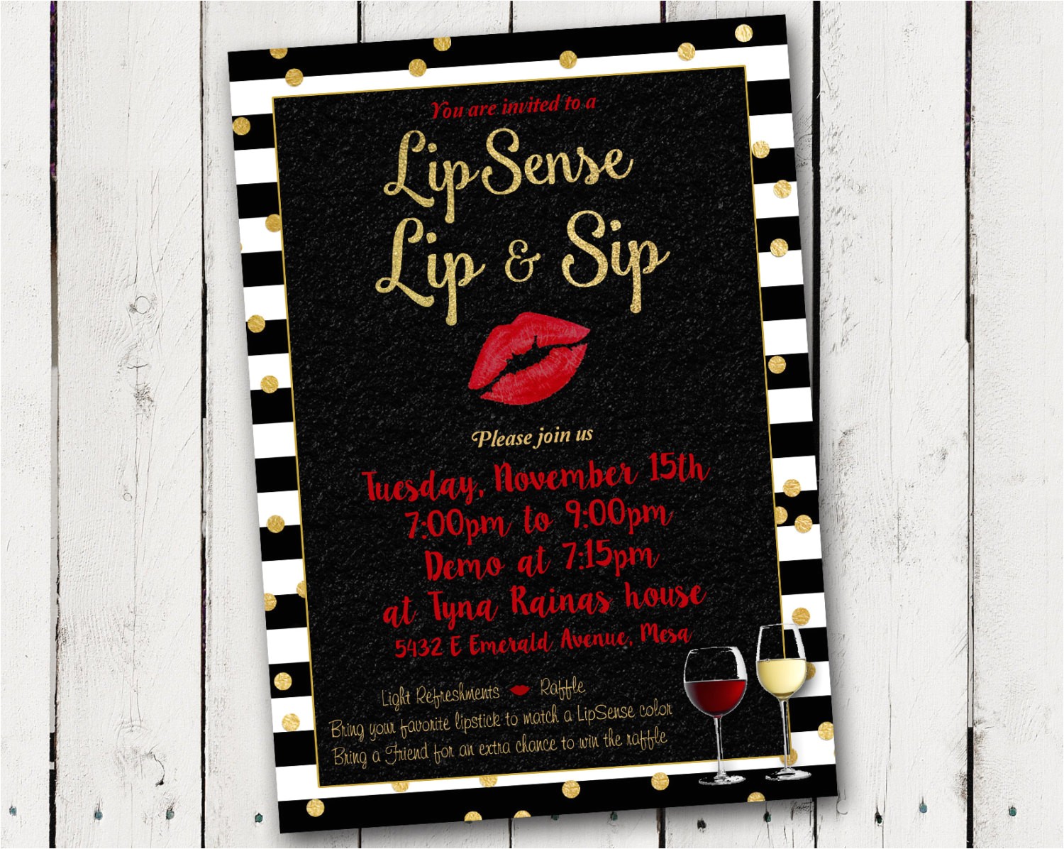 lipsense lip sip party invitation ref shop home active 5
