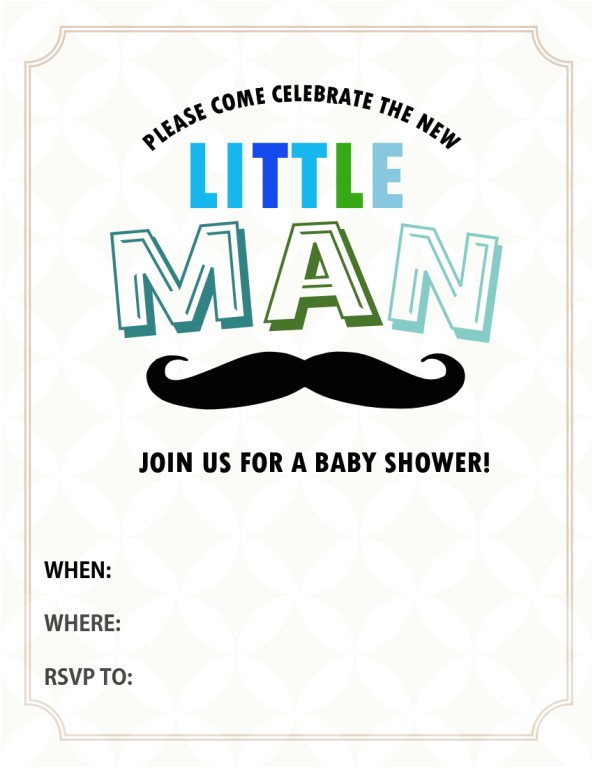 all cute free baby shower invitations to print
