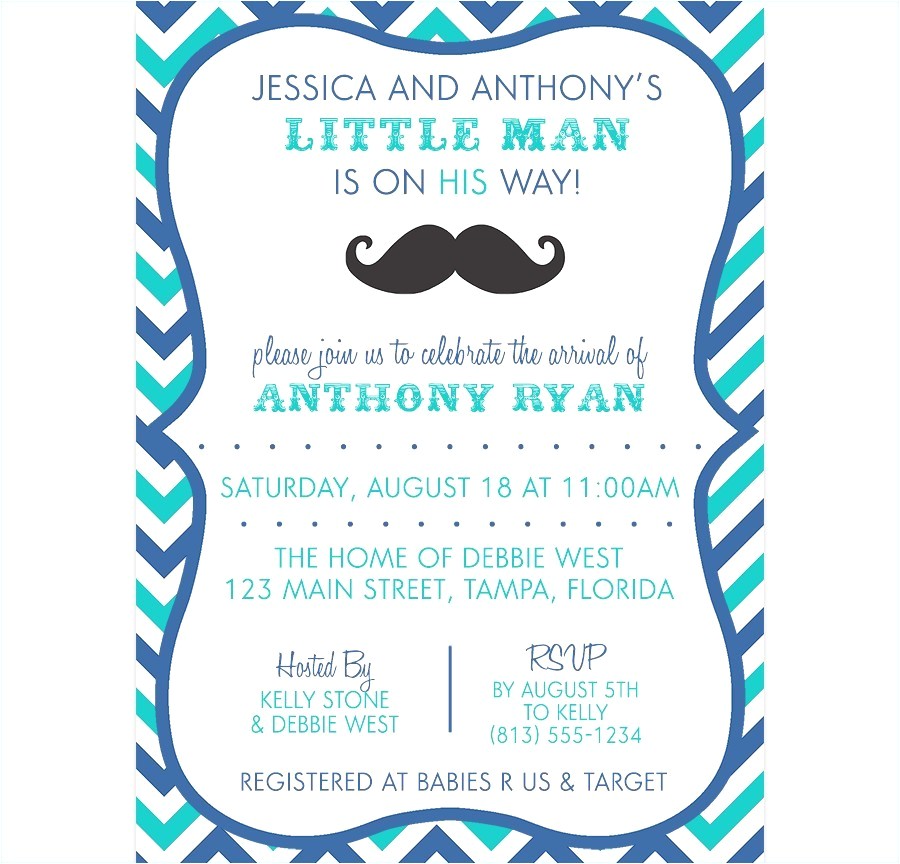 little man baby shower invitation templates