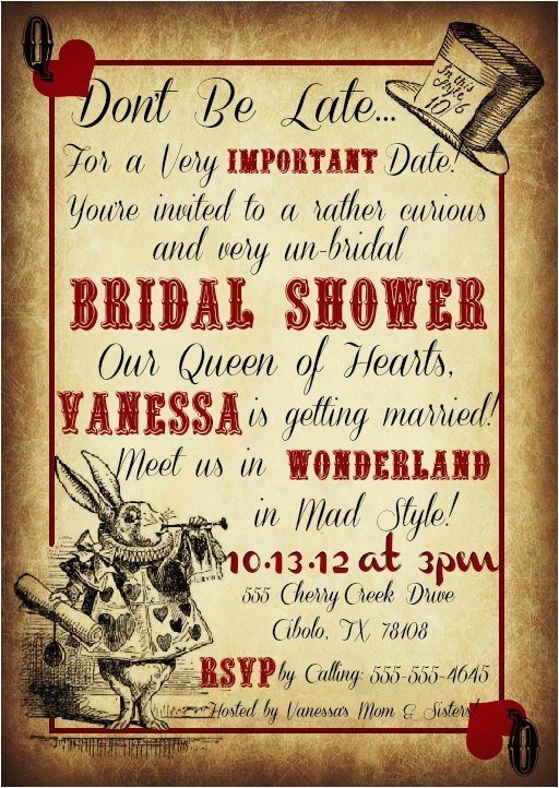 free printable mad hatter bridal shower