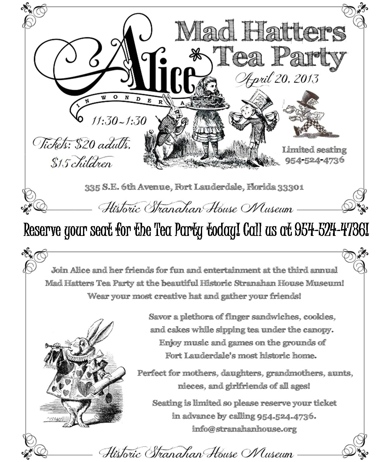 mad hatter tea party invitations