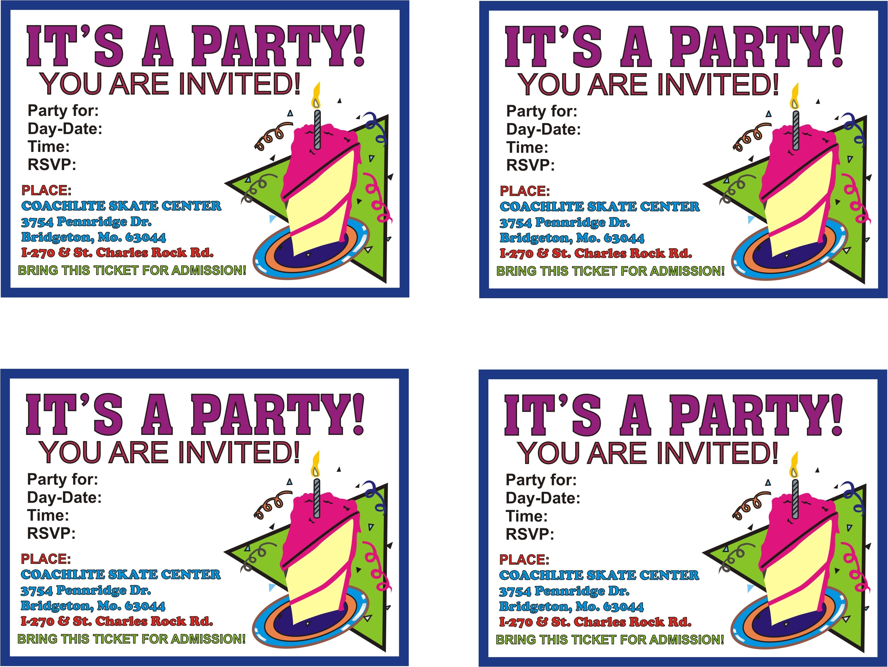 top 8 birthday party invitations printable