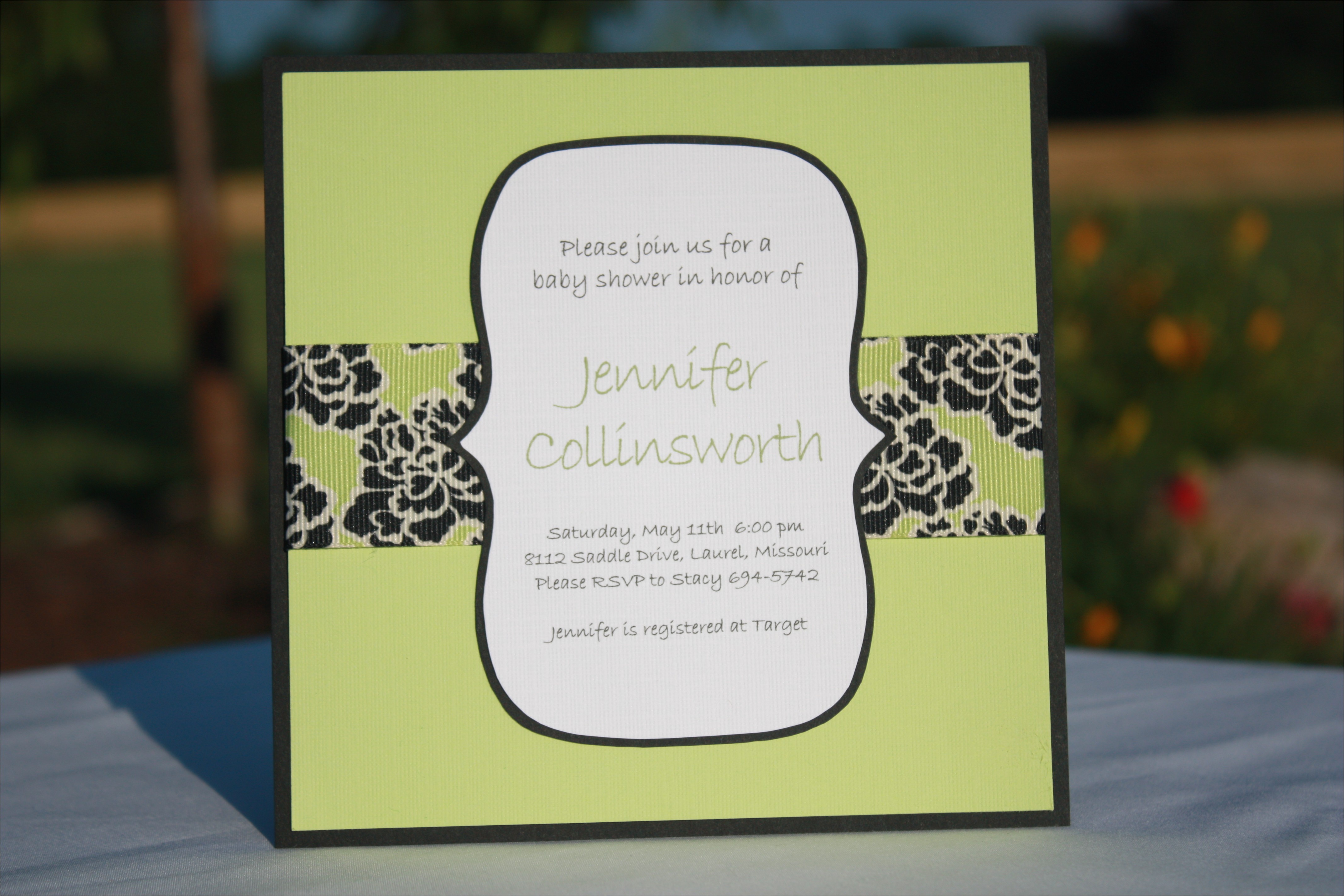 easy baby shower invitations to make