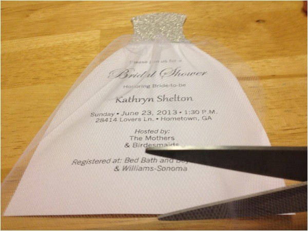 make your own wedding shower invitations
